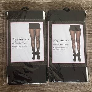 (2) Leg Avenue Bat Wing Sheer Tights